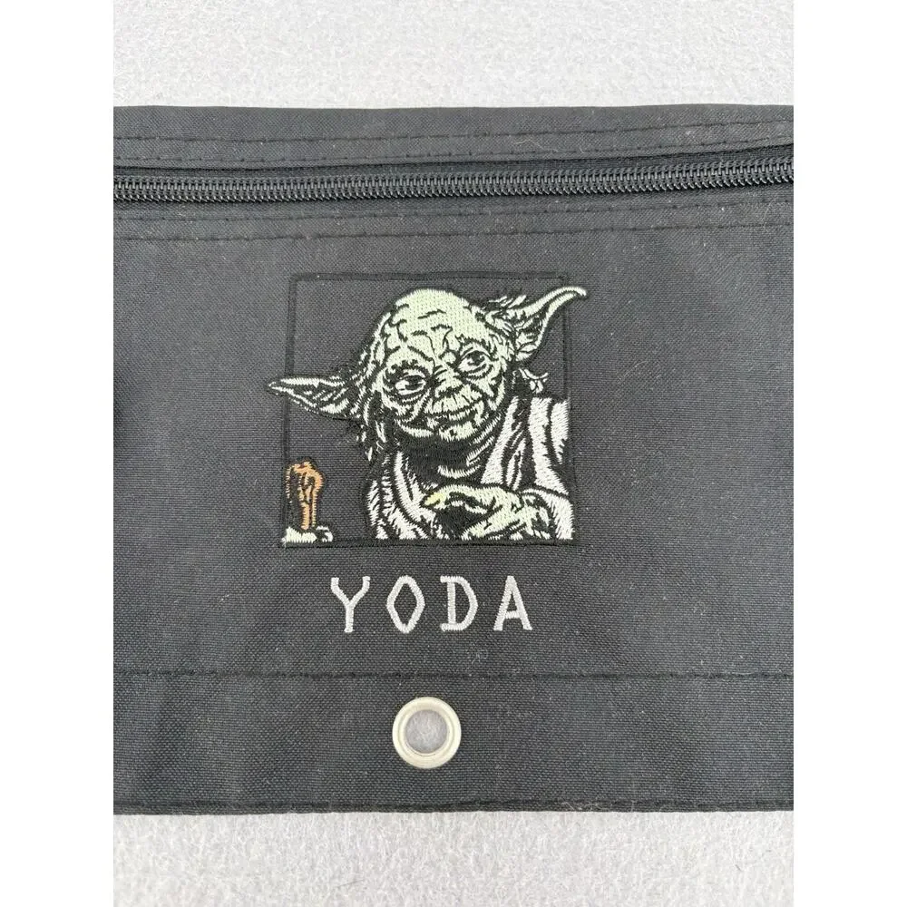 Vintage 1996 Mead Star Wars Yoda Jedi Master Zippered Pouch Pencil 10x6 Inches
